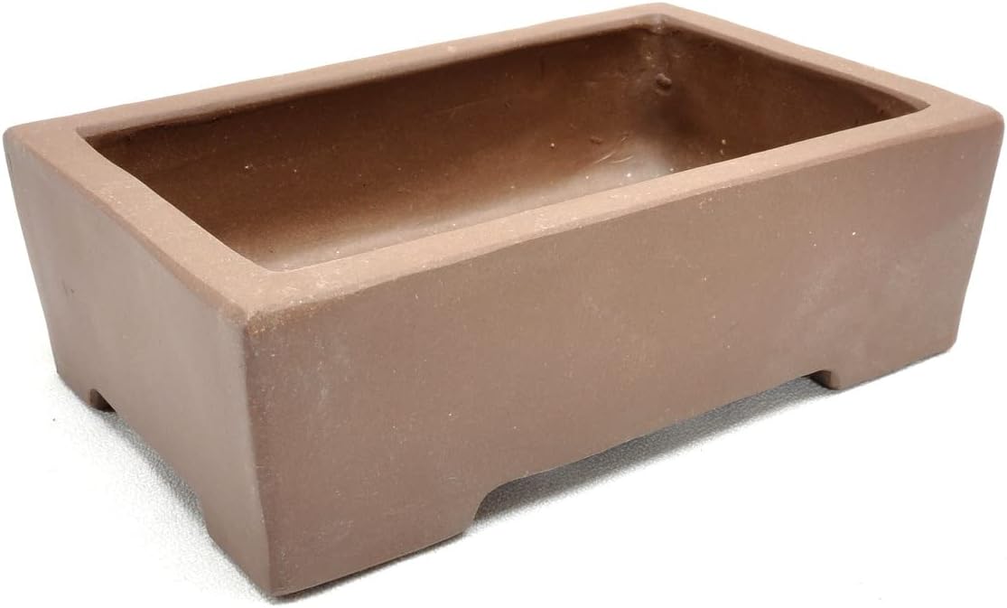 Purple Clay Rectangular Bonsai Pot 5.5x3.5x1.25in