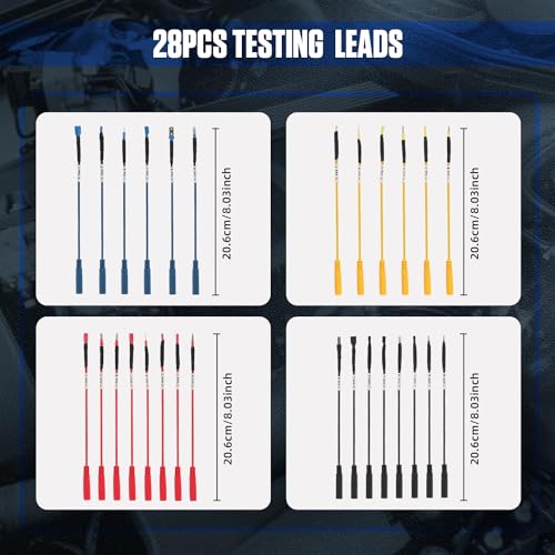 48PCS Automotive Circuit Test Leads Kit Electrical Breakout Leads Automotive Kit Multi Function Auto Diagnostic Tools Multimeter Test Leads Kit - Thumbnail 3