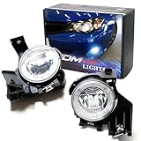 iJDMTOY Xenon White LED Daytime Running Lights - Compatible with 08-11 Subaru Impreza WRX, (6) Halo Ring DRL & (1) 10W Fog Light