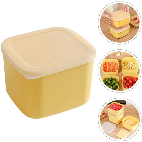 Miniatura 9 de Cabilock Contenedores de almacenamiento de queso con tapa, soporte de rebanadas de plástico reutilizable, caja de queso hermética, contenedor de