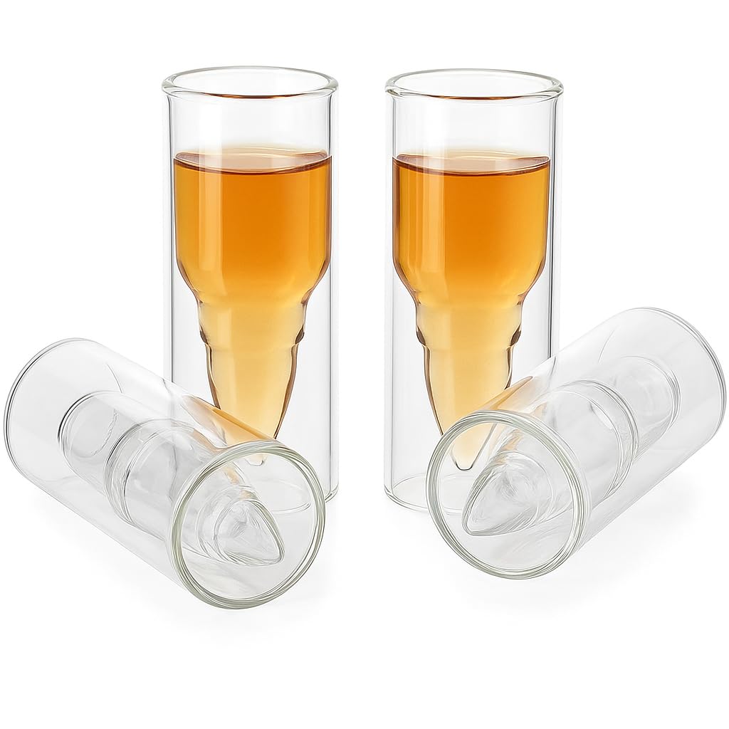 Chupitos! Juego De 6 Vasos De Shots Chupitos Green Glass