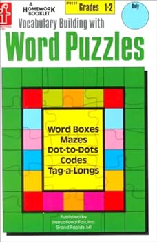 Paperback Vocabulary Building With Word Puzzles, Grades 1-2 Book