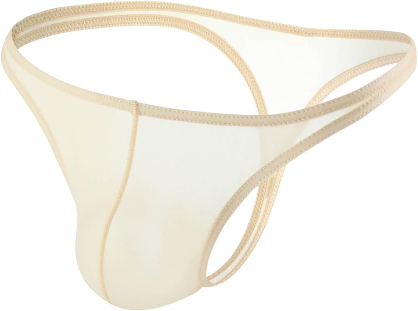Men's Sexy Underwear Ice Silk Soft String Briefs T-Back Underpanties Bulge Pouch Lightweight Classic Sport Underwear