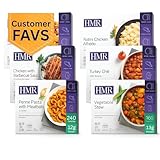HMR Customer Favorites Entrée Pack | Ready to Eat Meals – Shelf Stable, No Refrigeration | Prepared Meals for Lunch or Dinner | 6 Premade, High-Protein, Low-Calorie | 7–8 oz Microwave-Ready