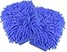 Microfiber Chenille Dusting Mitt for Home and Car Cleaning - Set of 2 Hand Duster Gloves by bogo Brands (Blue)