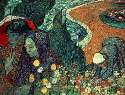 Tableau d'art abstrait Van Gogh 60x90cm pour habiller un mur de salon vide et triste