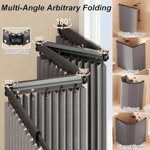 Barre de douche pliable et compacte installation facile au mur - 5