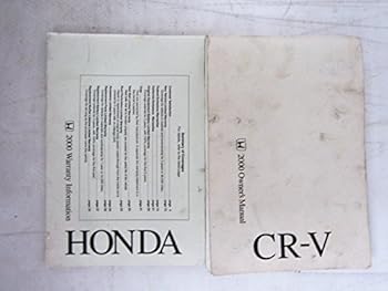 Paperback 2000 Honda CR-V CRV Owners Manual Book