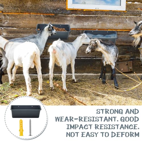 Wenqik 10 Pack Hanging Chicken Feeder Deer Feeder Plastic Goat Feeder Supplies with Metal Clips Chicken Waterer Feeder Bucket Container for Chick Duck Horse Pig Hog Poultry