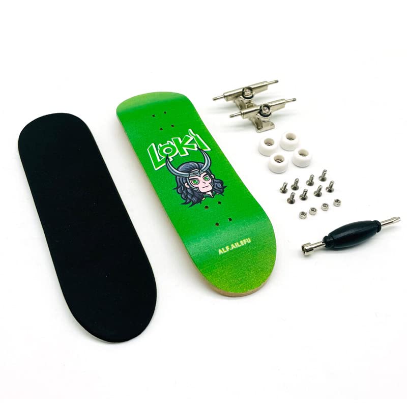 Pro Fingerboard Complete 30mm Skateboard Mini Small Hand Skate Professional Finger Board Full Wood Maple Wheels with Bearings for Kids (A11)