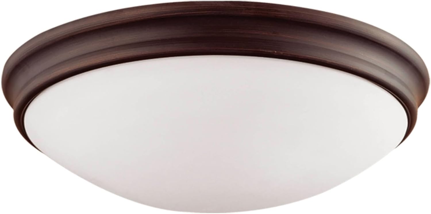 Millennium Flushmount 5221-RBZ One Light Bowl Flush Mount Finish, Bronze/Dark