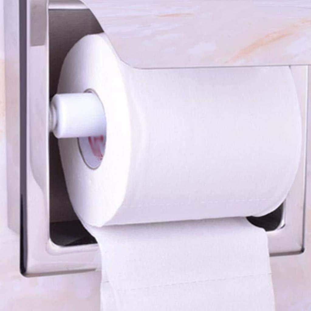 Bathroom Tissue Dispenser Wall Mounted Roll Paper Box, Waterproof Toilet Holder, Space Aluminum