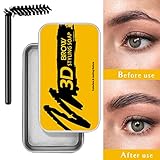 【FÁCIL DE USAR】 Todo lo que necesita hacer es rociar agua en el cepillo, luego aplicar una cantidad adecuada de jabón en las cejas. Puede crear sus cejas de acuerdo con sus propias ideas.