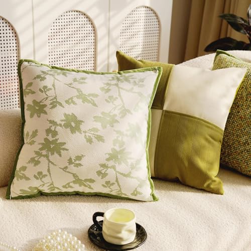 Coussin de décoration haut de gamme en chenille avec fermeture éclair