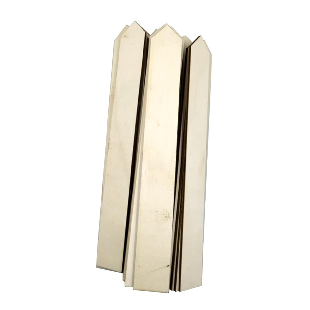 Kisangel Étiquettes De Jardin En Bois Solide 24x3 Cm Pour Potager Et Plantes, Lot De 100 Pièces, Longues Bandes Résistantes Pour Marquage Extérieur