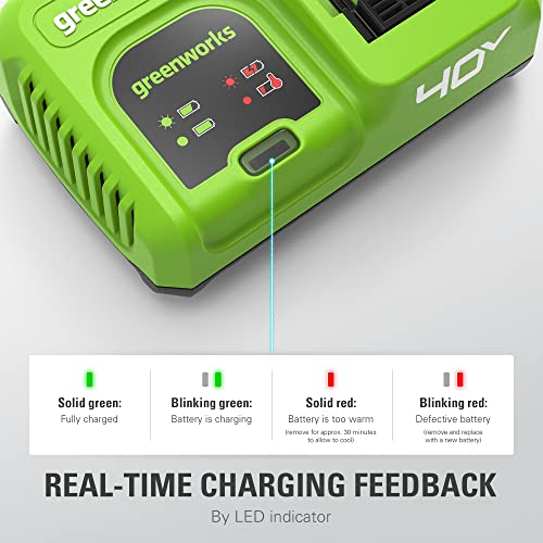 Image of Greenworks 40V 5A Rapid Charger,for All Greenworks 40V Battery