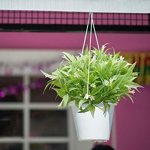 ZXM Artificial Flowers 4 Pieces 11.8 Inches Red/White Fake Spray Morning Glory Plants Shrubs Greenery Bouquet for Home Kitchen Table Arrangements Indoor Outdoor Wedding Fall Decorations (White)