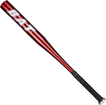 34 Inch Baseball Bat Aluminum Baseball Bat Smooth Surface Rubber Non-Slip Handle Aluminum Lightweight for Outdoor Training Practice Adult Youth
