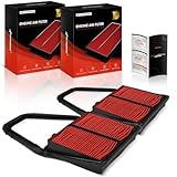 A-Premium 2-PC Pre-oiled Engine Air Filter Compatible with Honda Civic & Acura EL, 2001 2002 2003