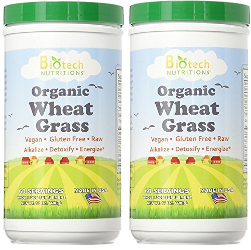 Wheat Grass, 120 Servings (2 x 17oz)