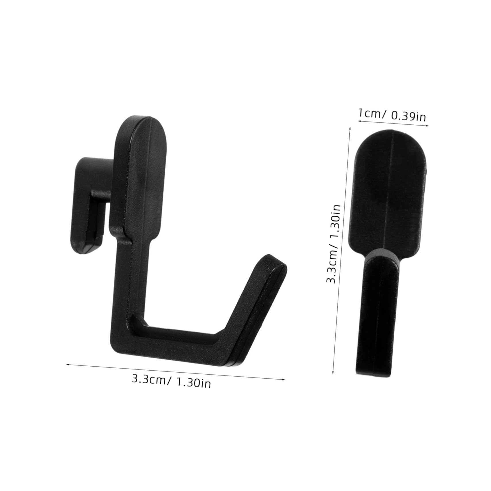 STOBAZA 30pcs Heavy Duty Pegboard Hooks Black Tool Storage Rack Garage Shop Bedroom Kitchen Study Modern Decor Plastic