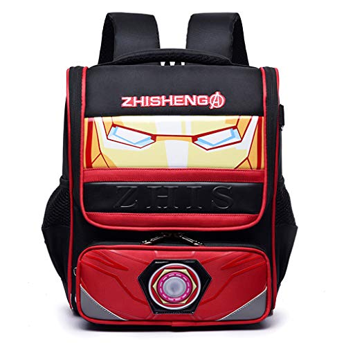 XNheadPS Avengers Schulranzen für Kinder Kinder Iron Man Gepäck Rucksack Cover