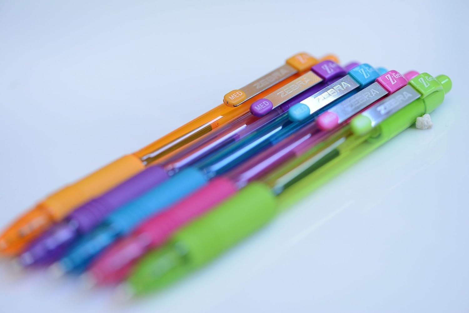 Zebra Pen Z-Grip Retractable Ballpoint Pens, Medium Point 1.0 mm, Assorted Colors, Pack of 40