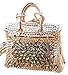 AM Landen Bling Gold Handbag Gold Rhinestone Key Chain Key Rings Handbag Purse Charm Best Women's Keychain