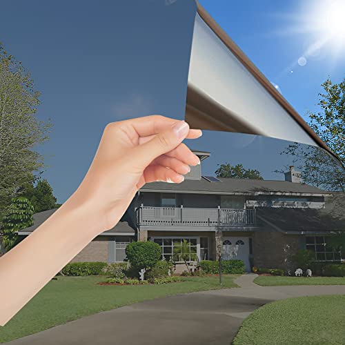 Fafaherr Lámina de espejo para ventana, protección visual, autoadhesiva, protección UV,...