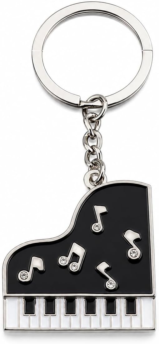 Novelty Music Note Piano Keychain Teacher Gifts Musical Keyring for Purse Car Keys Accessories Charms