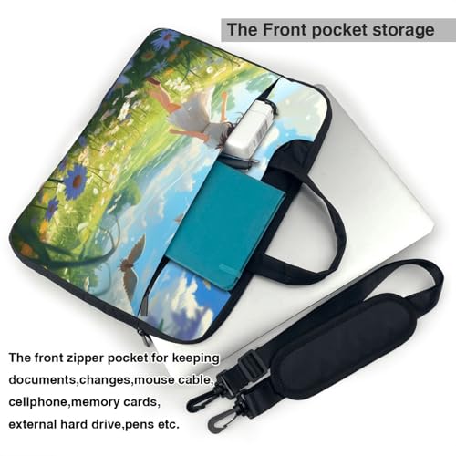 Bolso bandolera para laptop con diseño floral miniatura 5