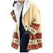 Masrin Kapuzen Winterjacke Damen Warmer Langer Wollmantel Einfarbige Wolljacke Herbst Trenchcoat mit Kapuze Cardigan Bluse mit einem Knopf Langarm Shirts Übergangsjacke Windjacke Herbst Streetwear