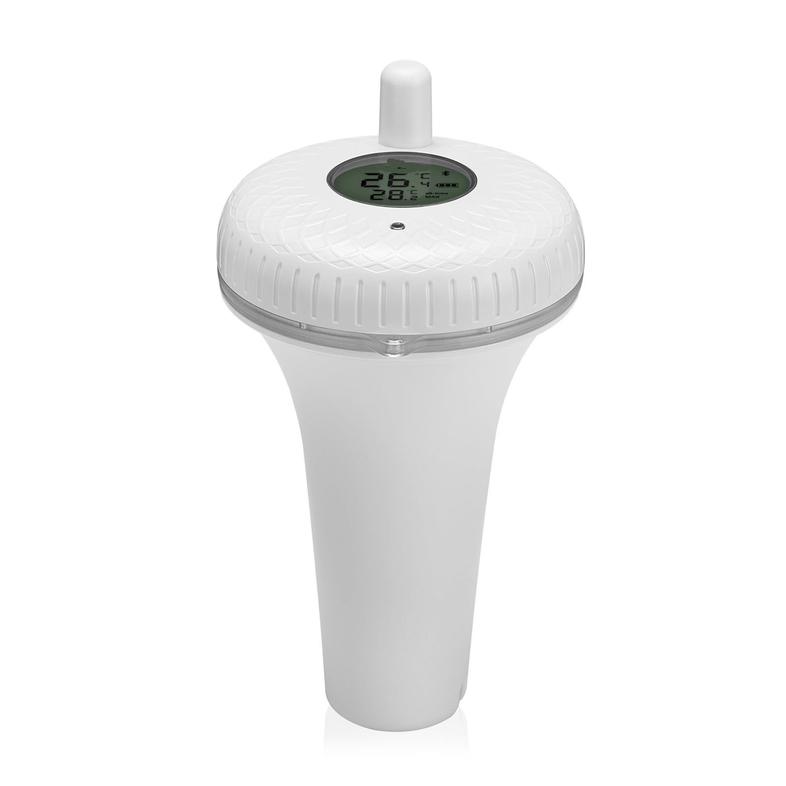 Termómetro flotante inalámbrico for piscina, IPX7, digital, resistente al agua, for estanques, acuarios, jacuzzis y piscinas(Bluetooth Version)