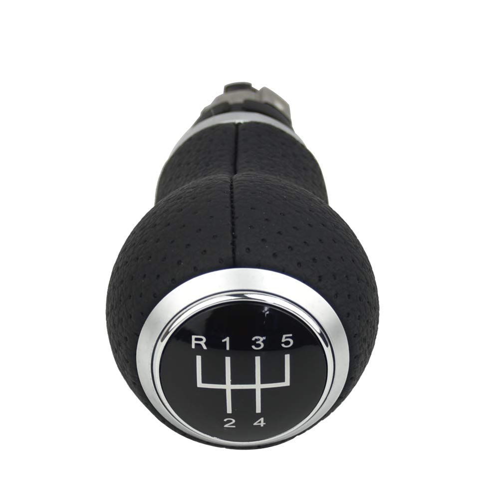 Pomos de palanca de cambios para Au-di A4 B8 S4 8K A5 8T Q5 8R Seat Leon MK1 Ibiza 6J Golf MK4 MK5 Passat B5 B6 Octavia, MT 5 Velocidades Negro