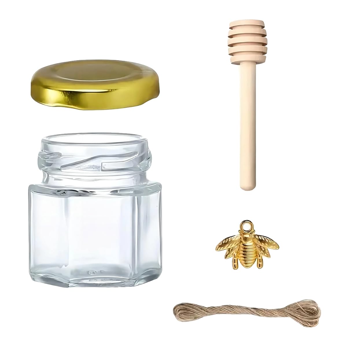 Pots à miel pour confitures maison et décoration de table