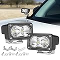 LED Pods Lights, Rfroad Lighting 3 Inch 40W Off Road Lights Ditch Lights Spot Flood Combo Driving Lights LED Cubes Mini Pods Lights 2 Packs for Truck Motorcycle UTV ATV Tractor Pickup- White