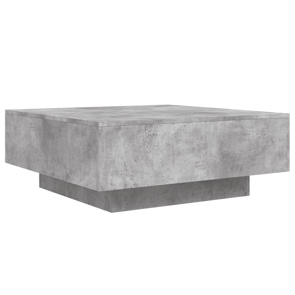 vidaXL Coffee Table, Side Table for Living Room Home Office Hallway, End Table for Decor, Sofa Table, Modern Style, Concrete Grey Engineered Wood