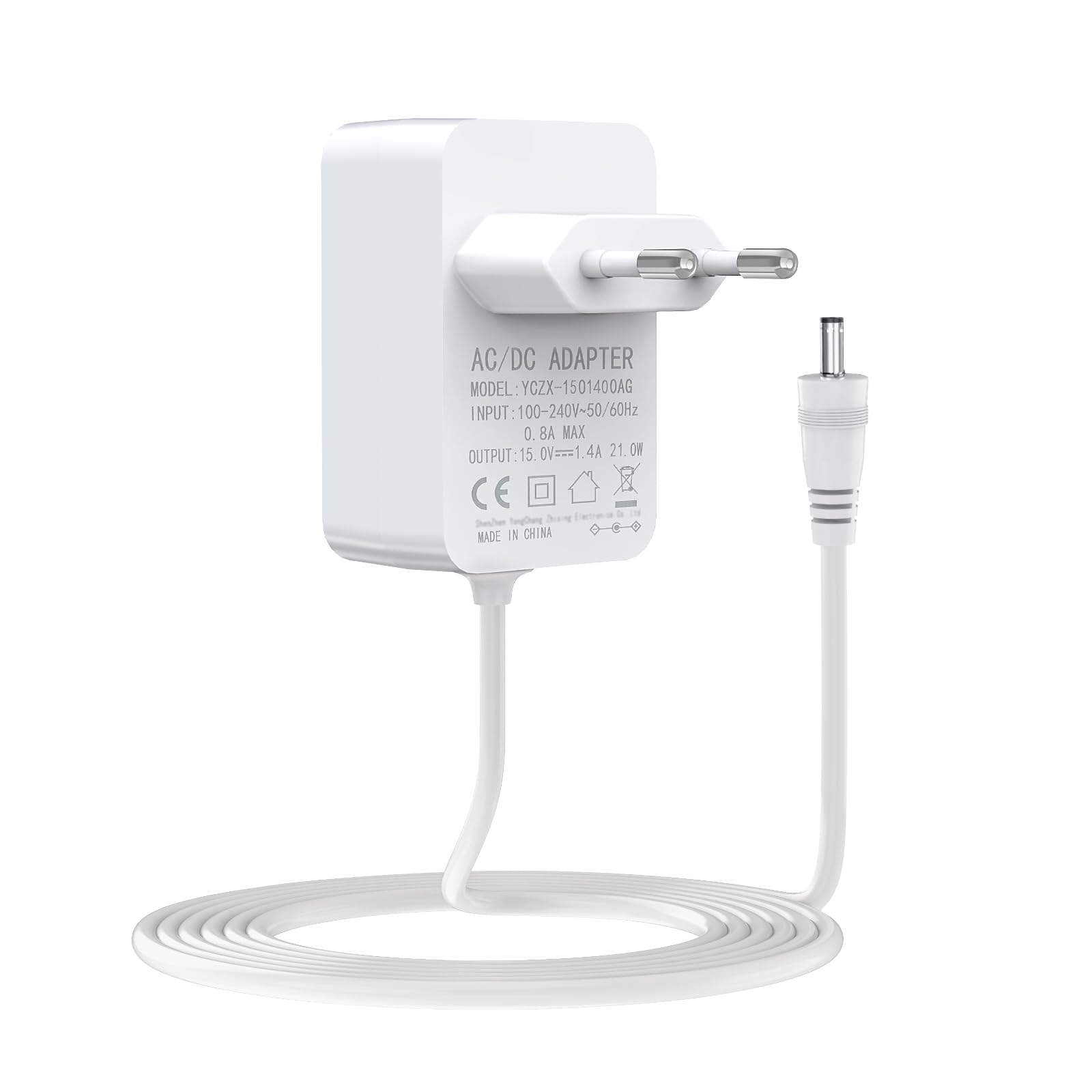 Adaptador De Alimentação De 21 W Cabo De 6,7 Pés 15 V 1,4 A Ac/Dc Fonte - Foto 3