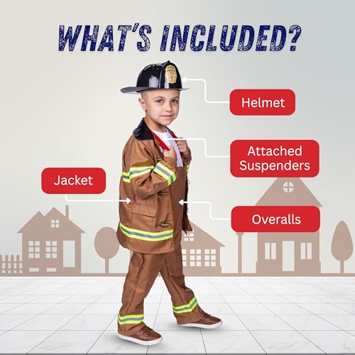 Disfraz de Bombero para Niños Talla Medium miniatura 2