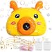 Sunshine smile Máquina de Burbujas,Niños Maquina Pompas Jabon ,Portátil Máquina de Burbujas ,Maquina Pompas Jabon con solución de jabón ,Soplador de Pompas Jabon,Juguetes Burbujas para Niños (Ciervo)