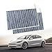 XTechnor Tesla Model 3 Cabin Air Filter 2 Pack with Double Effect Activated Carbon Tesla Air Conditional Replacement Fresh Breeze Cabin Air Filters