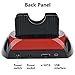 Tccmebius Hard Drive Docking Station, TCC-S862-US USB 2.0 to 2.5 3.5 Inch SATA IDE Dual Slots External Enclosure with All in 1 Card Reader and USB 2.0 Hub for 2.5