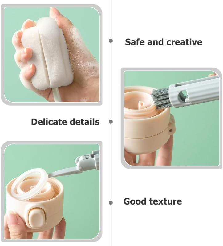 Bottle Cleaning Brush Water Bottle Brush Cleaner with Extended Handle Scrub for Deep Cleaning Narrow Bottles Glass Bottles Milk Bottles Cups Daily Use 11.81In