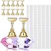 Kalolary 2 Sets Nail Tips Stand Holders with 102Pcs White Reusable Adhesive Putty Clay, Practice Crystal Stand Base Display Tools Set for Nail Art Salon DIY and Practice Manicure