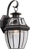 Vista 4 de Sea Gull Lighting 8067-965 Lancaster One Light - Farol de pared para exteriores, níquel cepillado antiguo