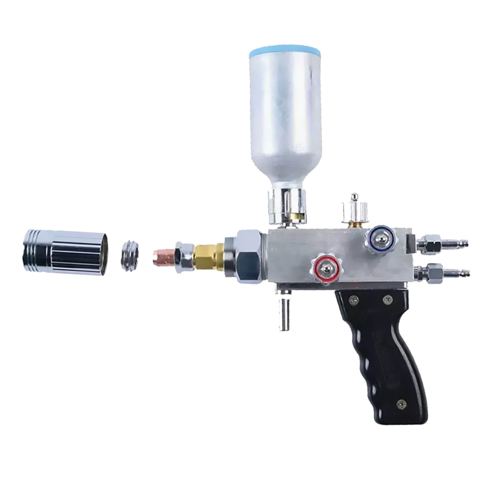 Metal Powder Spray Welding Torch Oxygen-Acetylene Or Oxygen-Propane Flame Welding Gun QHT-7/h,DIY Tools(With Acetylene)