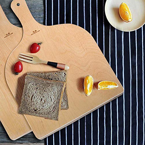 G.a HOMEFAVOR Pizzaschaufel/Pizzaschieber aus Holz 2er-Set – Ansicht 5