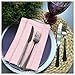 Cloth Napkins,Cotton Napkins,Dinner Napkins,Cloth Napkins Set of 12 Cotton,Napkins Cloth,Cloth Napkin Cotton,Hemstitched Wedding Napkins, Machine Washable Napkins 18x18 Chalk Pink