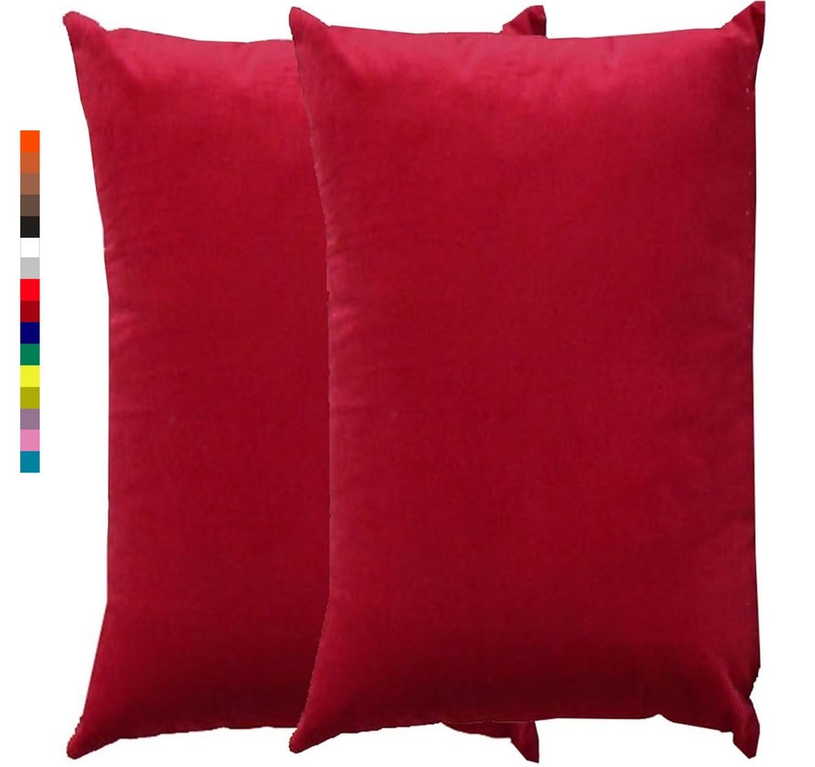 Throw Pillow Cover set of 2 Modern style Cushion Covers Grey Black Pillowcases 2 pack Beige Standard Pillow Cases Pillowcase Protectors with Zips Velvet Decorative Pillow Cover for Sofa Couch Bed(3 Wi