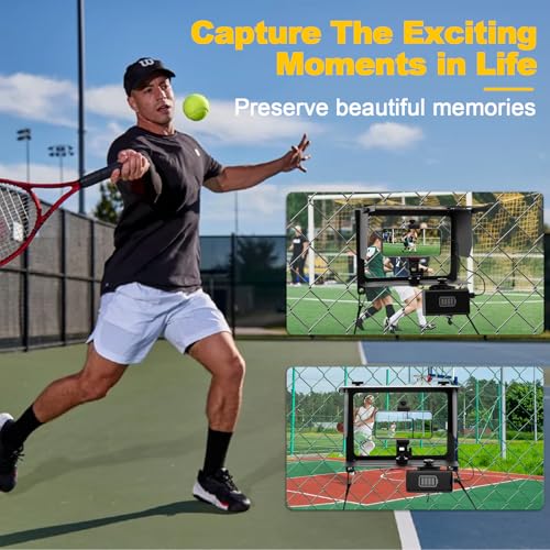 Cell Phone Fence Mount with Shade - Game Changer Mounting kit for iPhones, GoPro, Mevo Start, Insta 360 and Other Action Cameras for Recording Baseball, Softball and Tennis Games by nowcamp - Image 5
